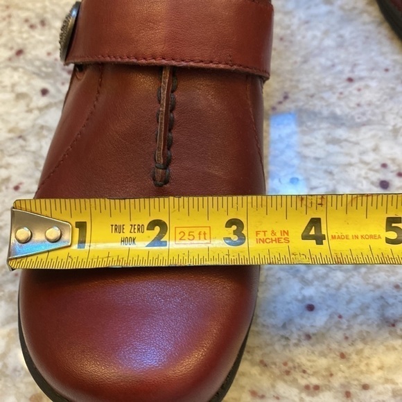 Abeo Smart Leather Clog Size 8 3540- Red/maroon - Picture 9 of 14